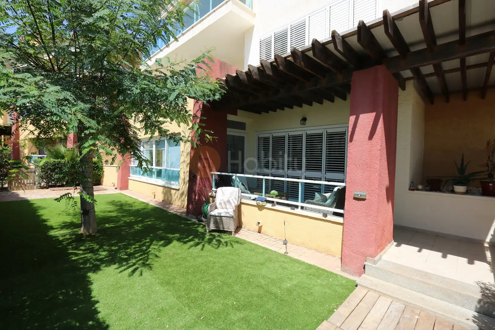 Terraza de Planta baja en venta en Fuente Álamo de Murcia con Aire acondicionado, Calefacción y Jardín privado