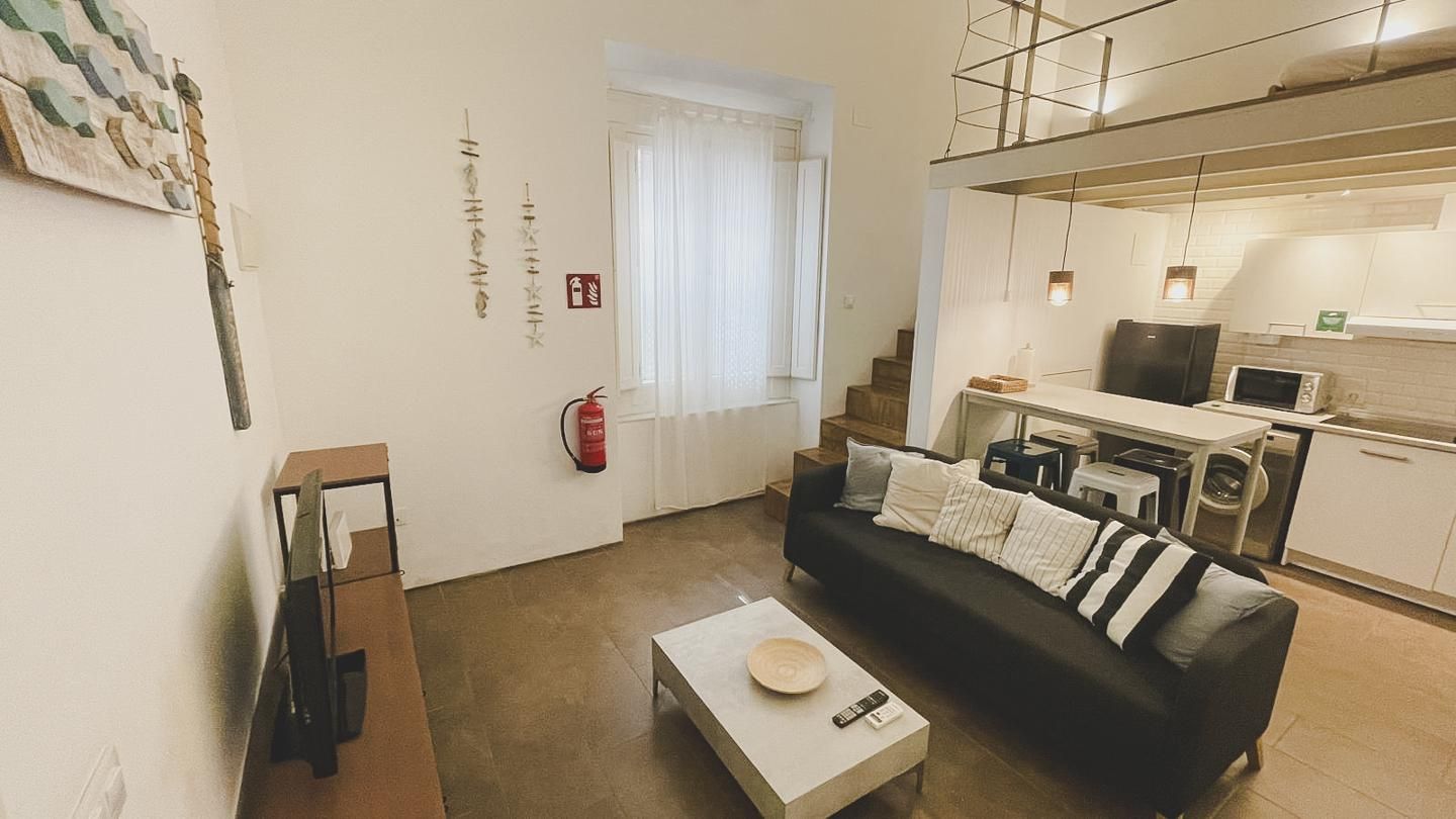 Wohnzimmer von Wohnungen zum Verkauf in  Cádiz Capital mit Klimaanlage