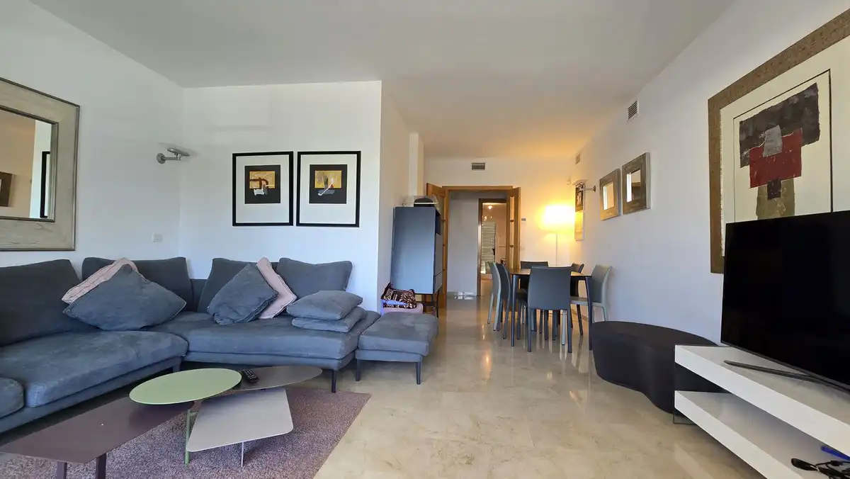 Living room of Apartments for rent in Marbella  with Air Conditioner, Terrace and Community pool