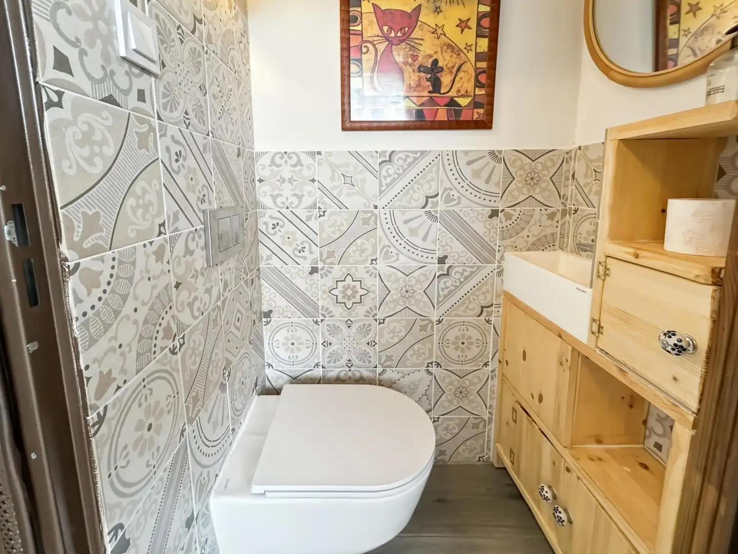 Baño de Casa o chalet de alquiler en Roses con Aire acondicionado, Jardín privado y Terraza