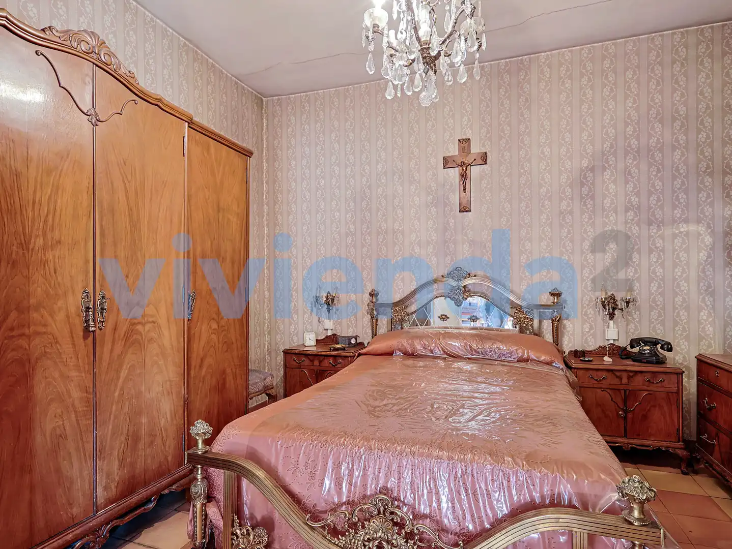 Bedroom of Flat for sale in Madrid  with Heating, Terrace and Storage room