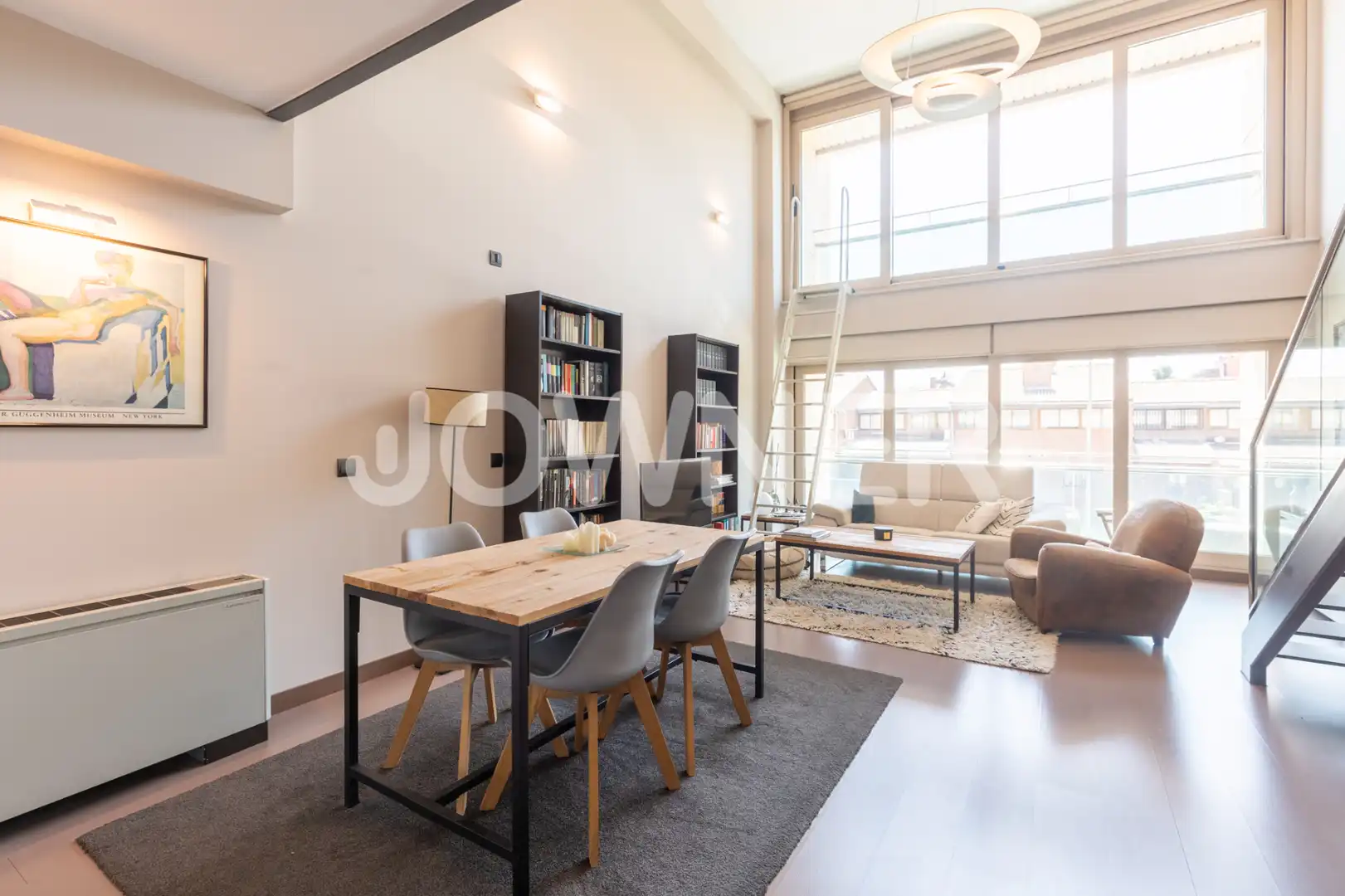 Living room of Flat for rent in Madrid  with Air Conditioner and Furnished