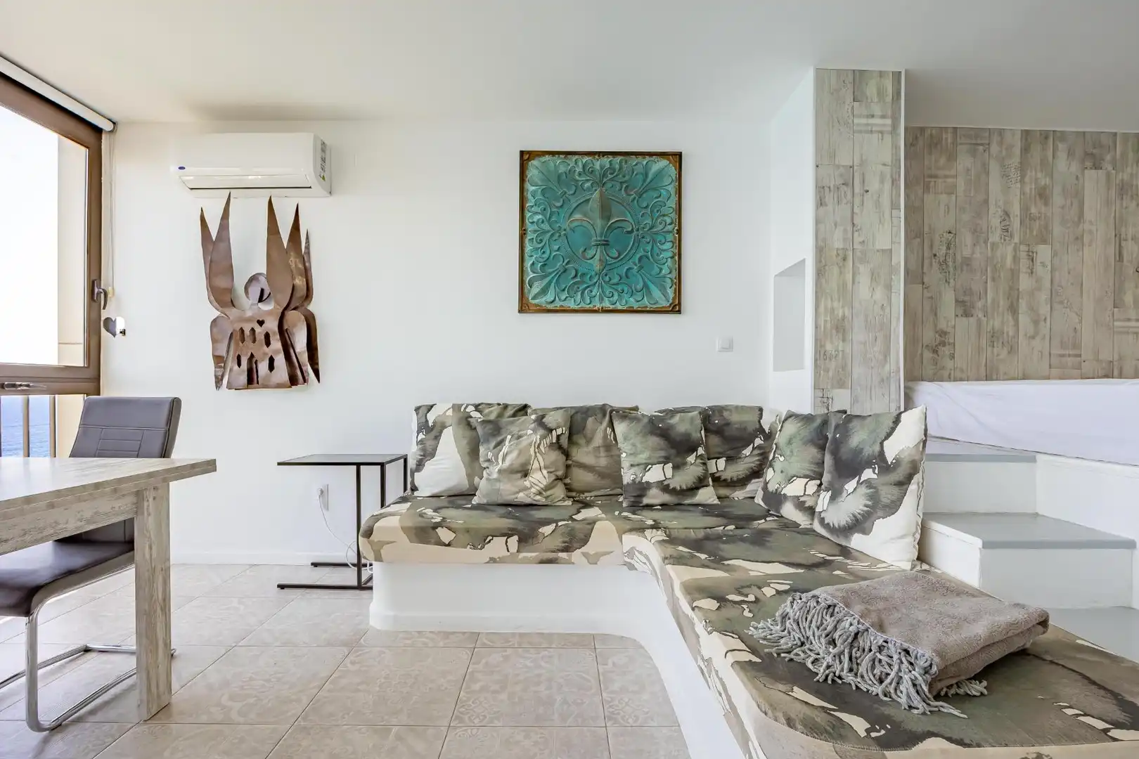 Sala de estar de Estudio en venta en San Bartolomé de Tirajana con Aire acondicionado, Amueblado y Piscina comunitaria