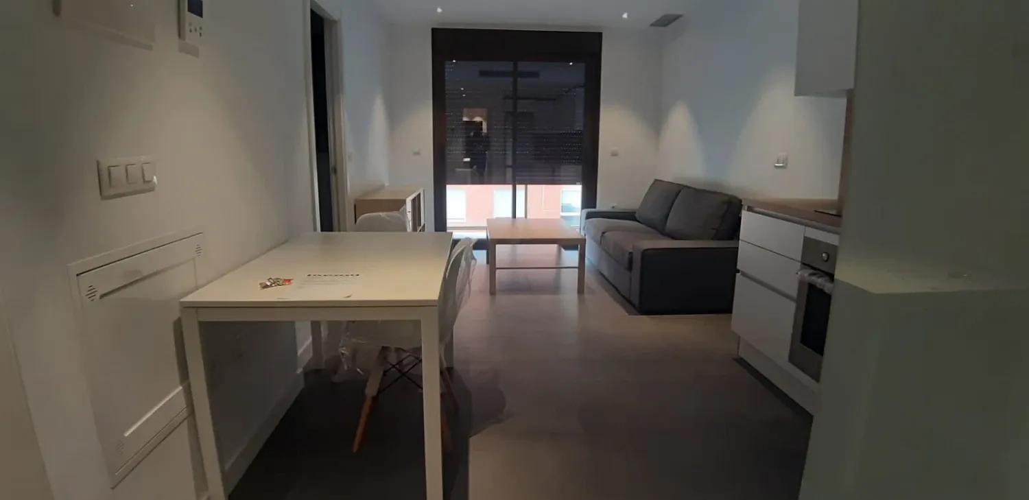 Sala d'estar de Apartament de lloguer en  Murcia Capital amb Aire condicionat, Calefacció i Moblat