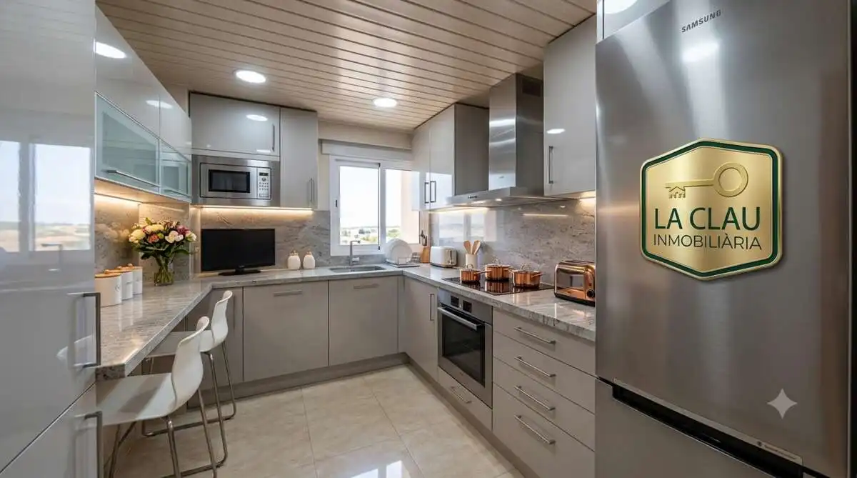 Kitchen of Attic for sale in Viladecans  with Air Conditioner, Heating and Terrace