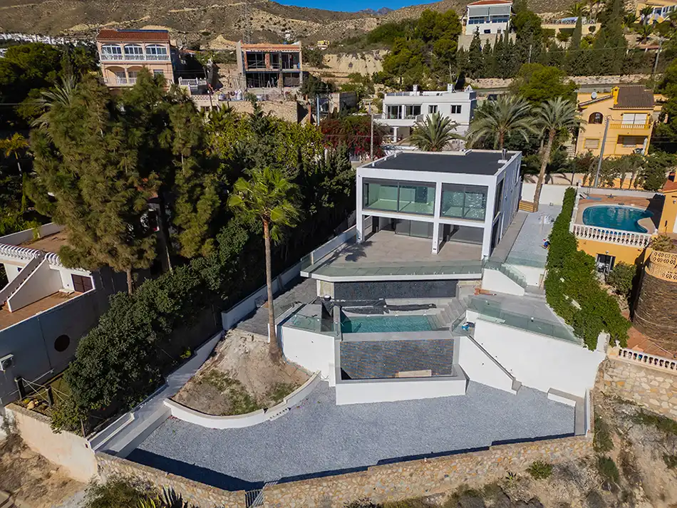 Exterior view of Houses for sale in El Campello  with Air Conditioner, Heating and Private garden