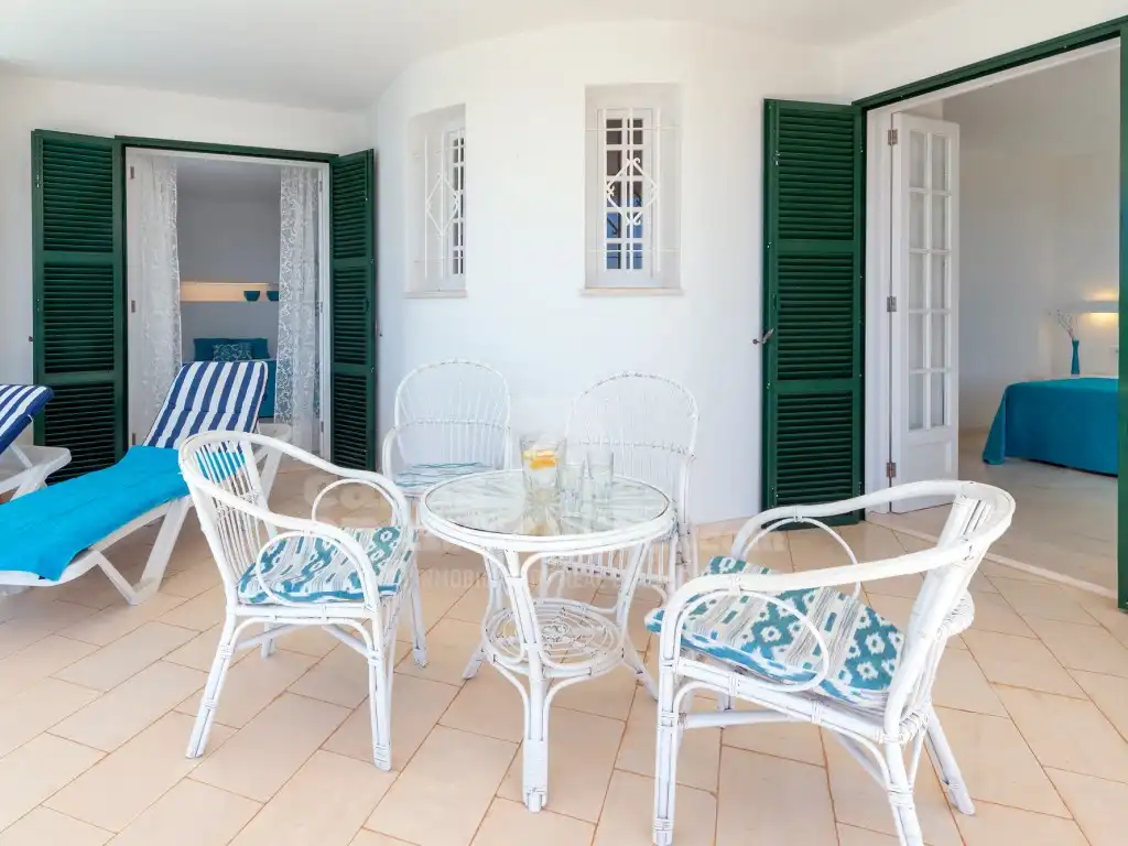 Terrassa de Casa o xalet en venda en Es Migjorn Gran amb Terrassa i Piscina