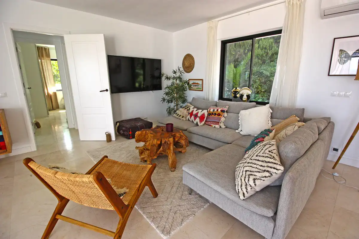 Sala de estar de Casa o chalet en venta en Benalmádena con Aire acondicionado, Calefacción y Jardín privado