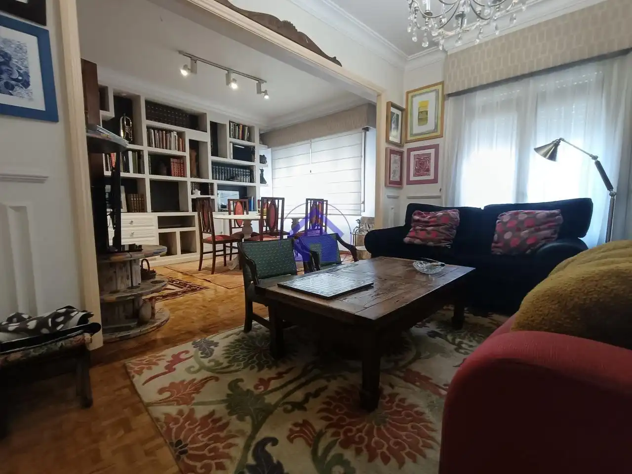 Living room of Flat for rent in Vigo   with Heating, Parquet flooring and Terrace