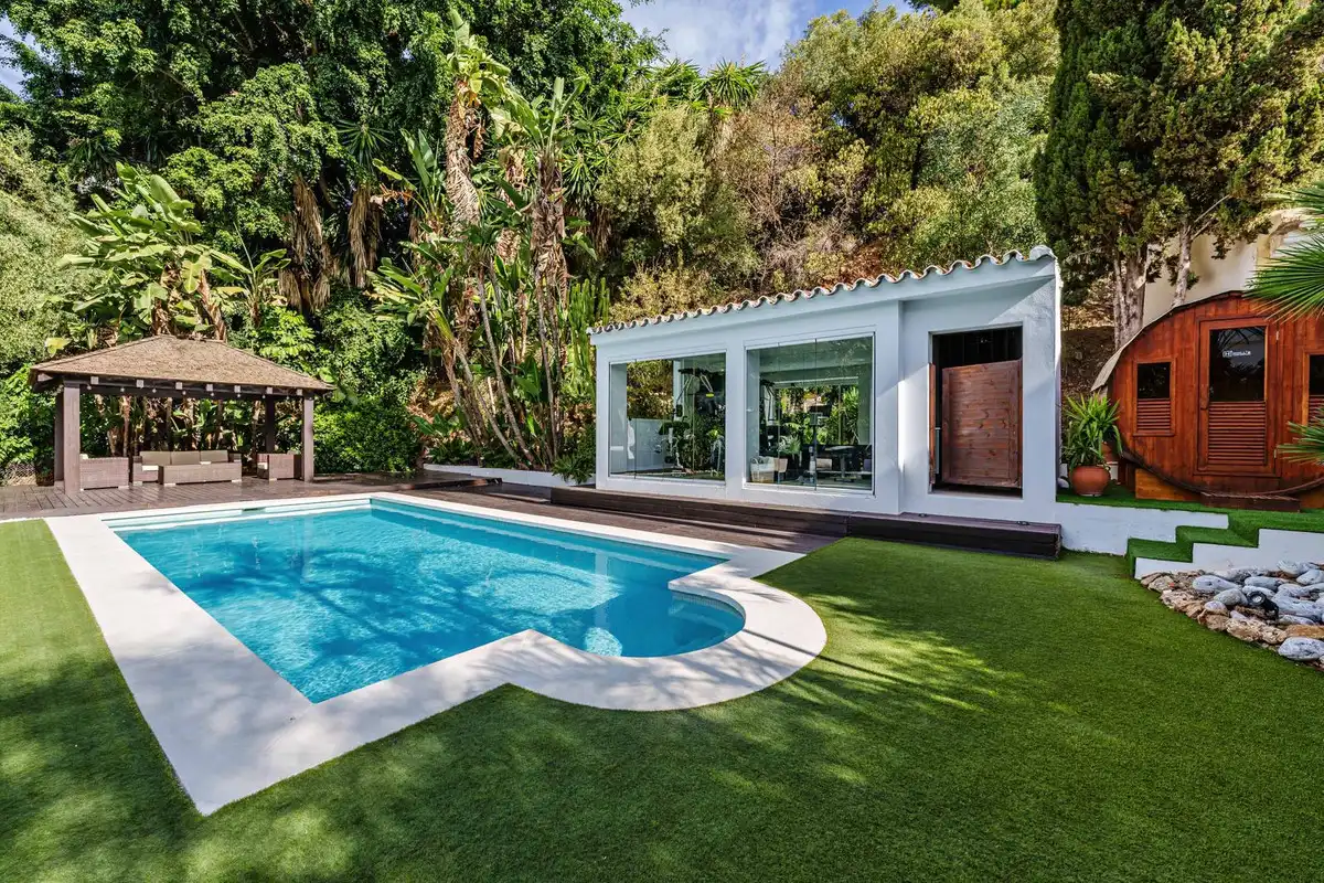 Jardín de Casa o chalet en venta en Marbella con Terraza y Piscina