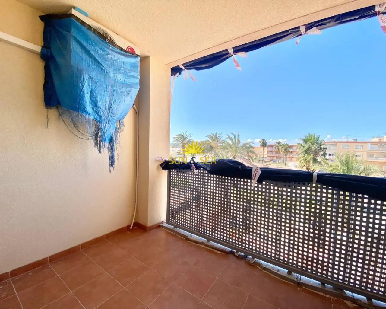 Terraza de Apartamento de alquiler en Cartagena con Aire acondicionado, Calefacción y Piscina