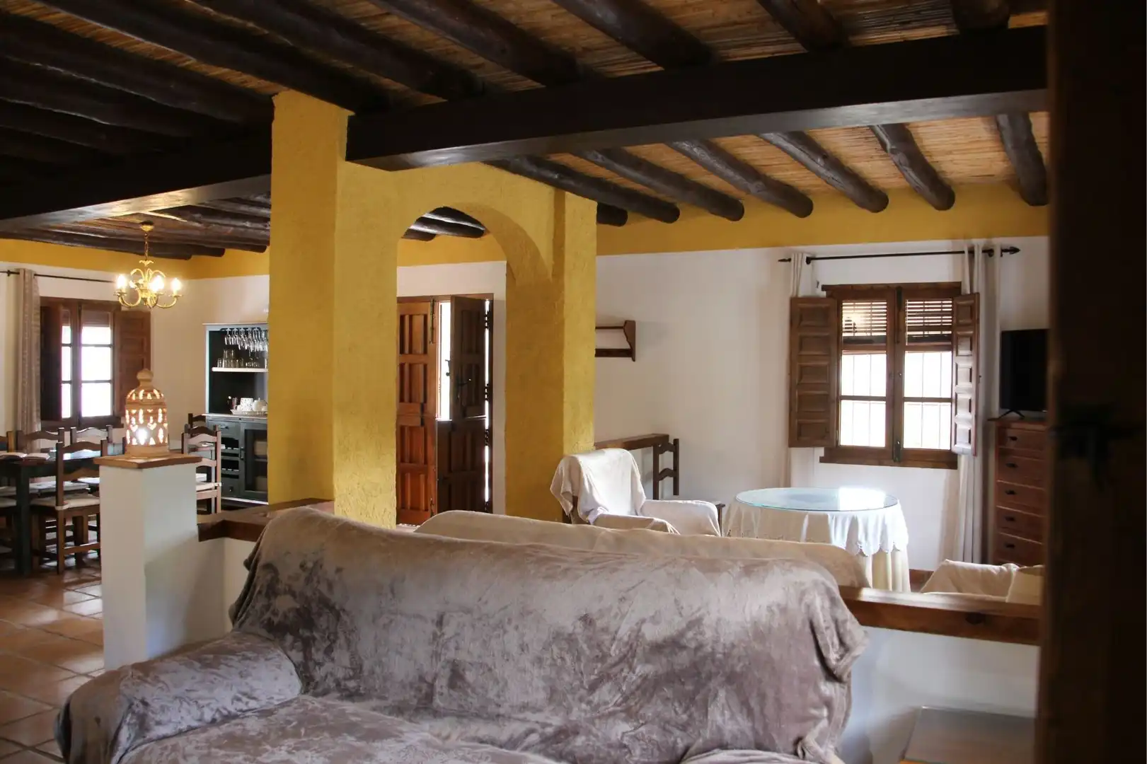 Living room of Houses for sale in Guaro  with Air Conditioner, Heating and Private garden