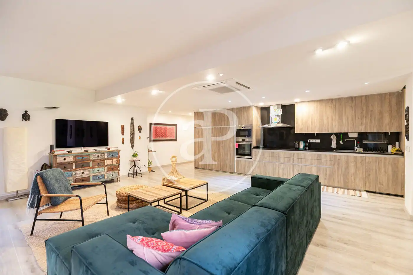 Sala de estar de Piso en venta en Barcelona con Aire acondicionado, Calefacción y Jardín privado