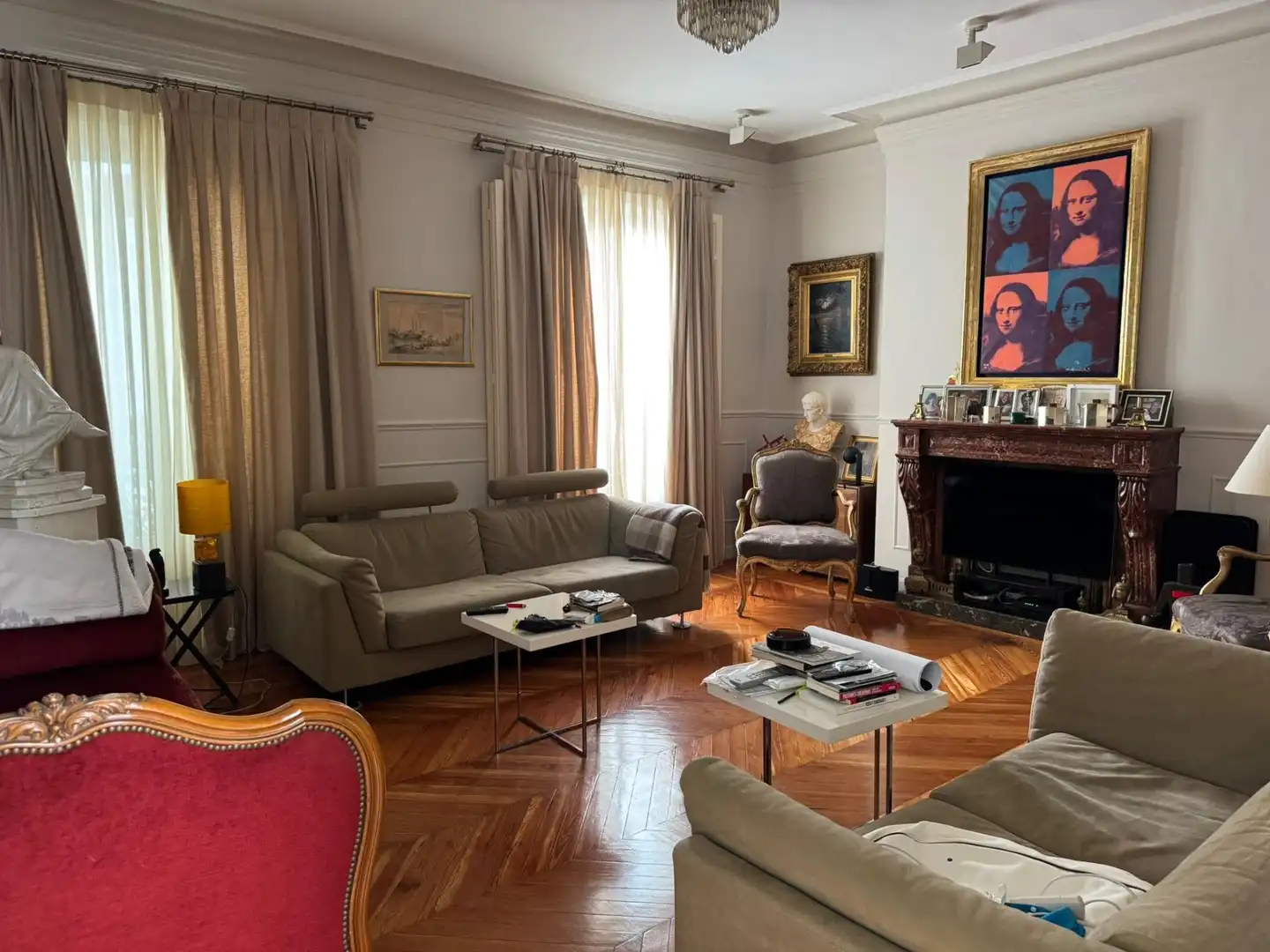 Living room of Flat for sale in Madrid  with Air Conditioner and Heating