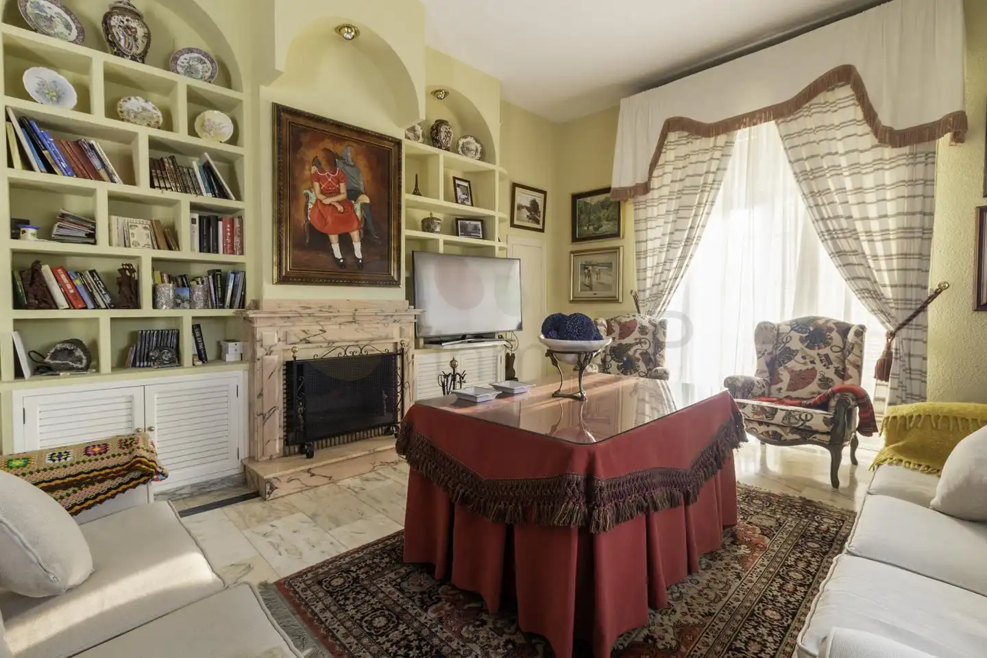 Sala de estar de Casa o chalet en venta en Huelva con Aire acondicionado, Calefacción y Jardín privado