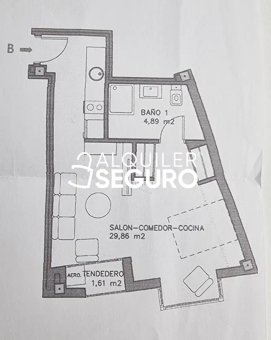 Estudio de alquiler en Galapagar con Calefacción, Terraza y Piscina