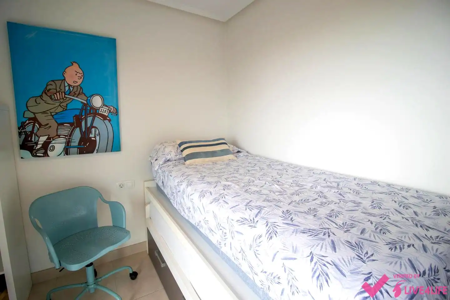 Schlafzimmer von Wohnung zur Miete in Alboraya mit Klimaanlage, Terrasse und Möbliert