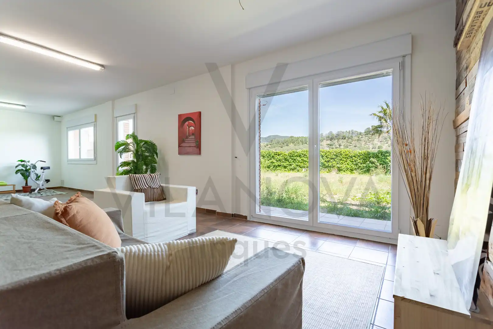 Sala d'estar de Casa adosada en venda en Riudecanyes amb Aire condicionat, Calefacció i Jardí privat