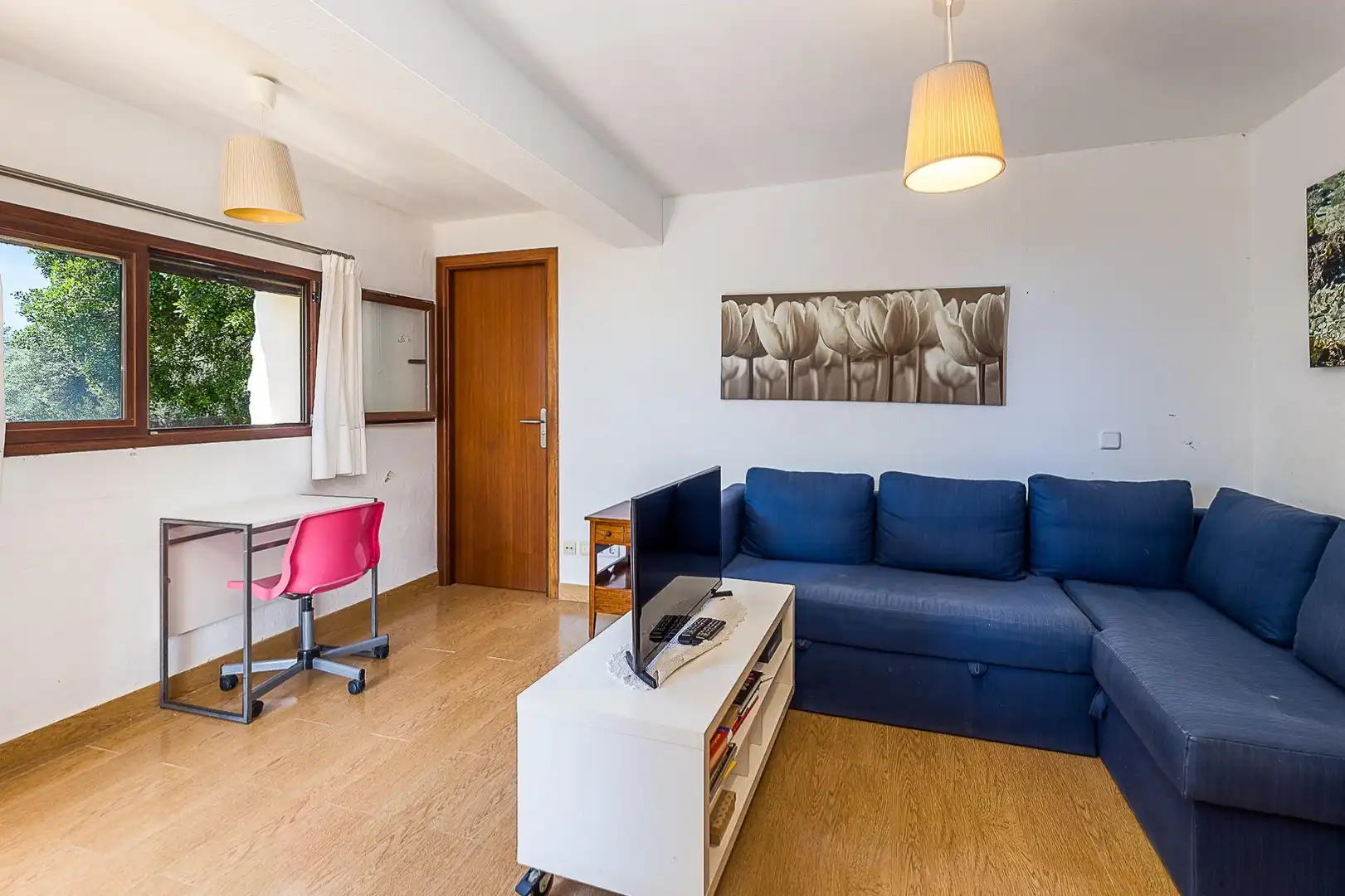 Sala d'estar de Casa o xalet en venda en  Palma de Mallorca amb Aire condicionat, Jardí privat i Terrassa