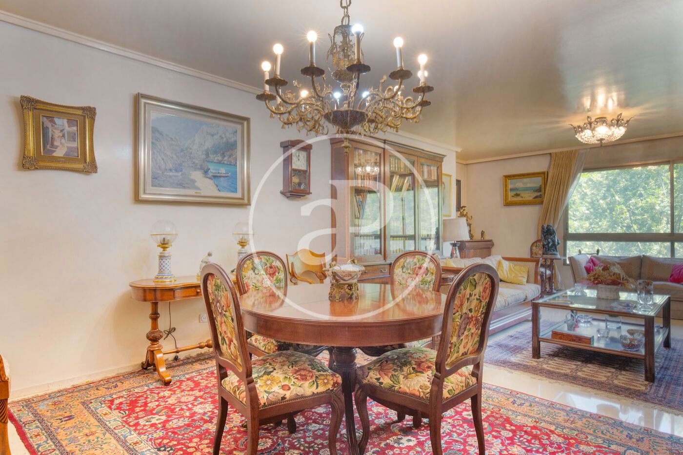 Dining room of Flat for sale in  Valencia Capital  with Air Conditioner, Heating and Furnished