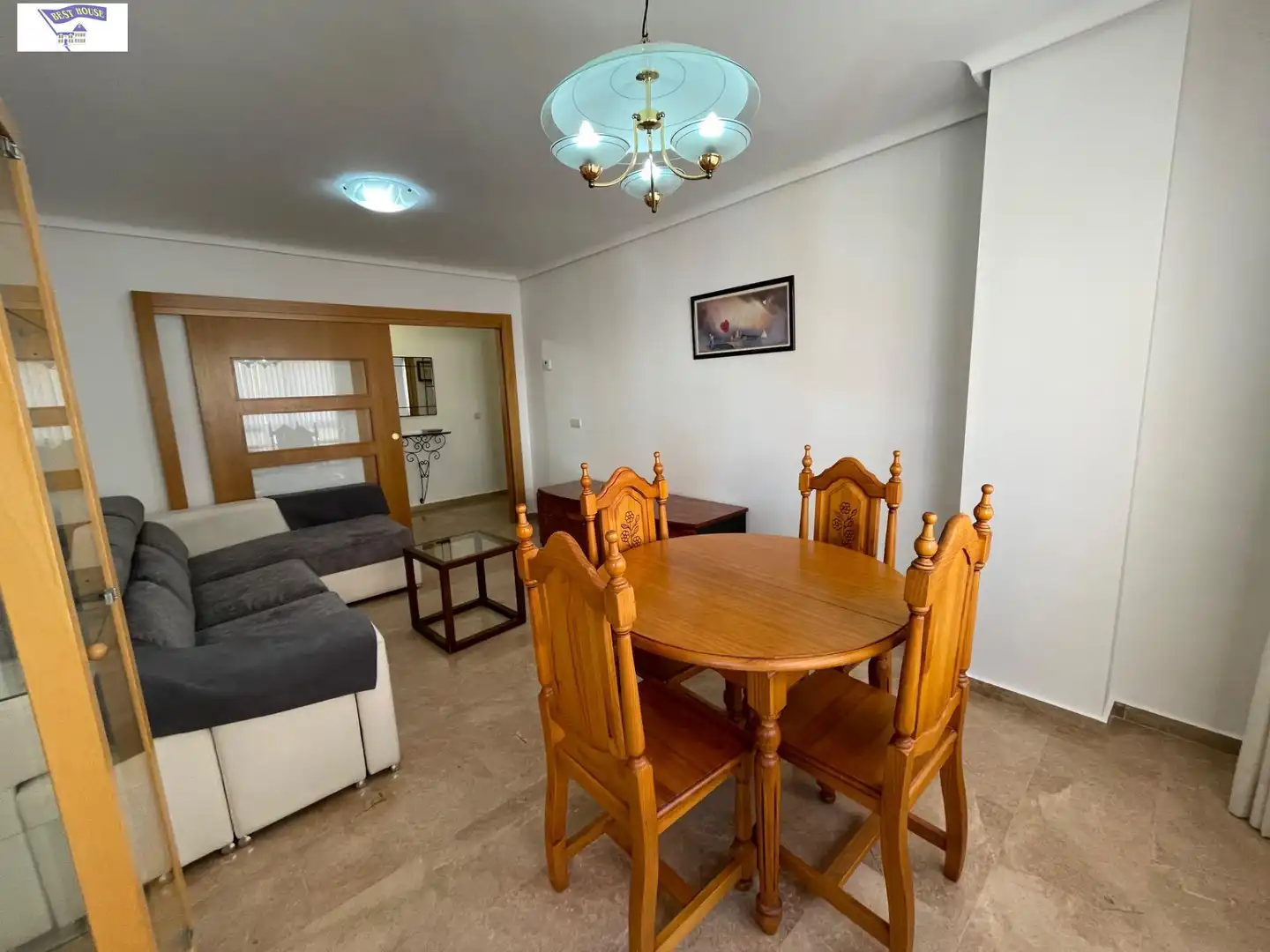 Comedor de Apartamento de alquiler en Albacete con Calefacción, Amueblado y Balcón