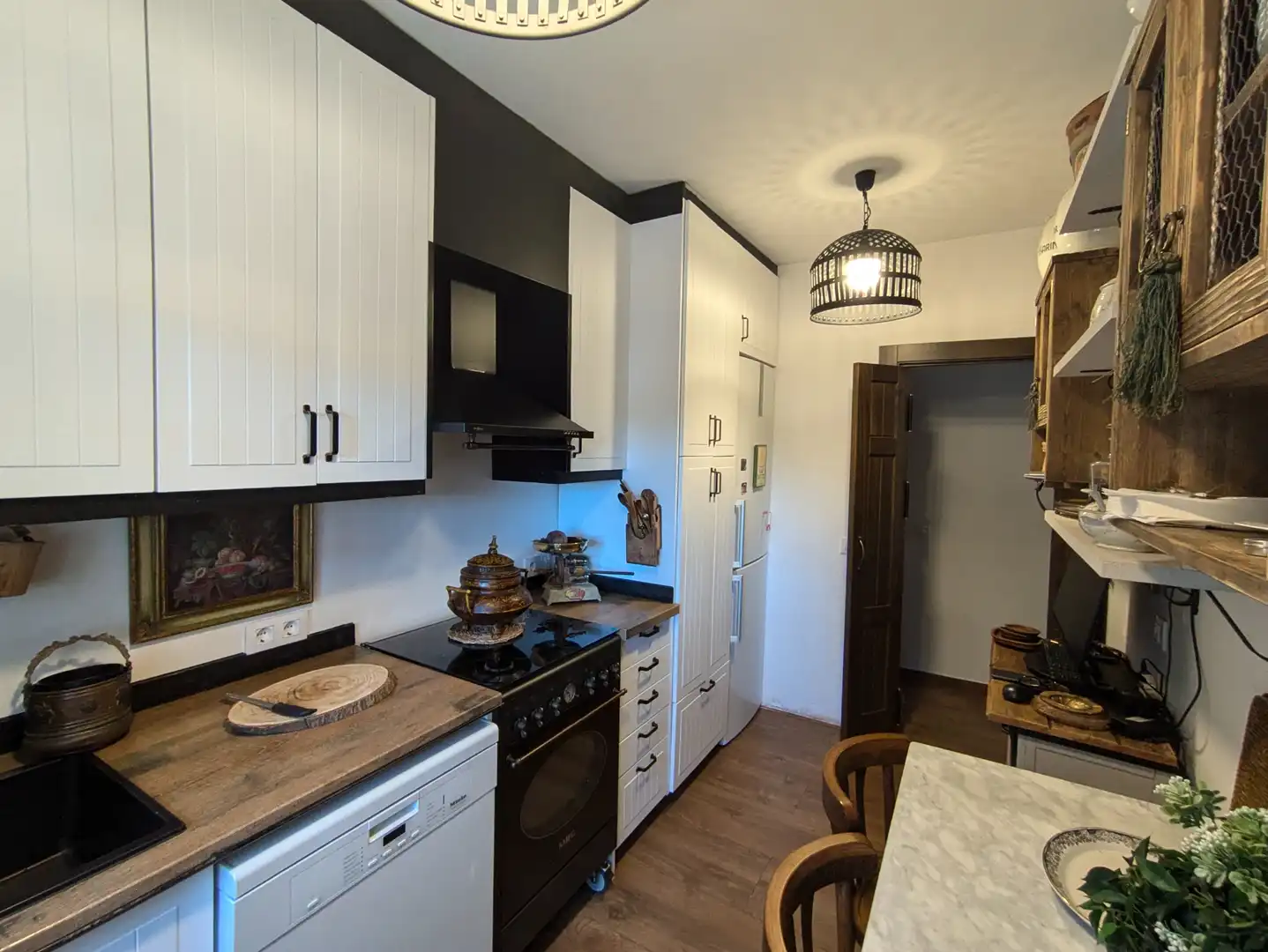 Cocina de Casa o chalet en venta en Santa María de la Alameda con Calefacción, Jardín privado y Amueblado