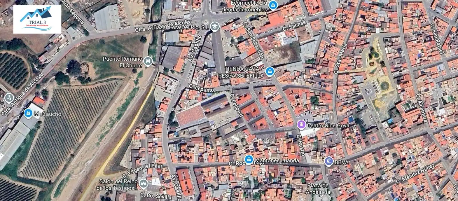 Vista exterior de Piso en venta en Lora del Río