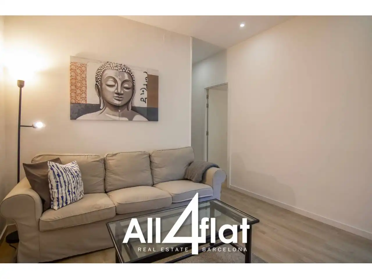 Living room of Flat for rent in Barcelona  with Furnished and Alarm