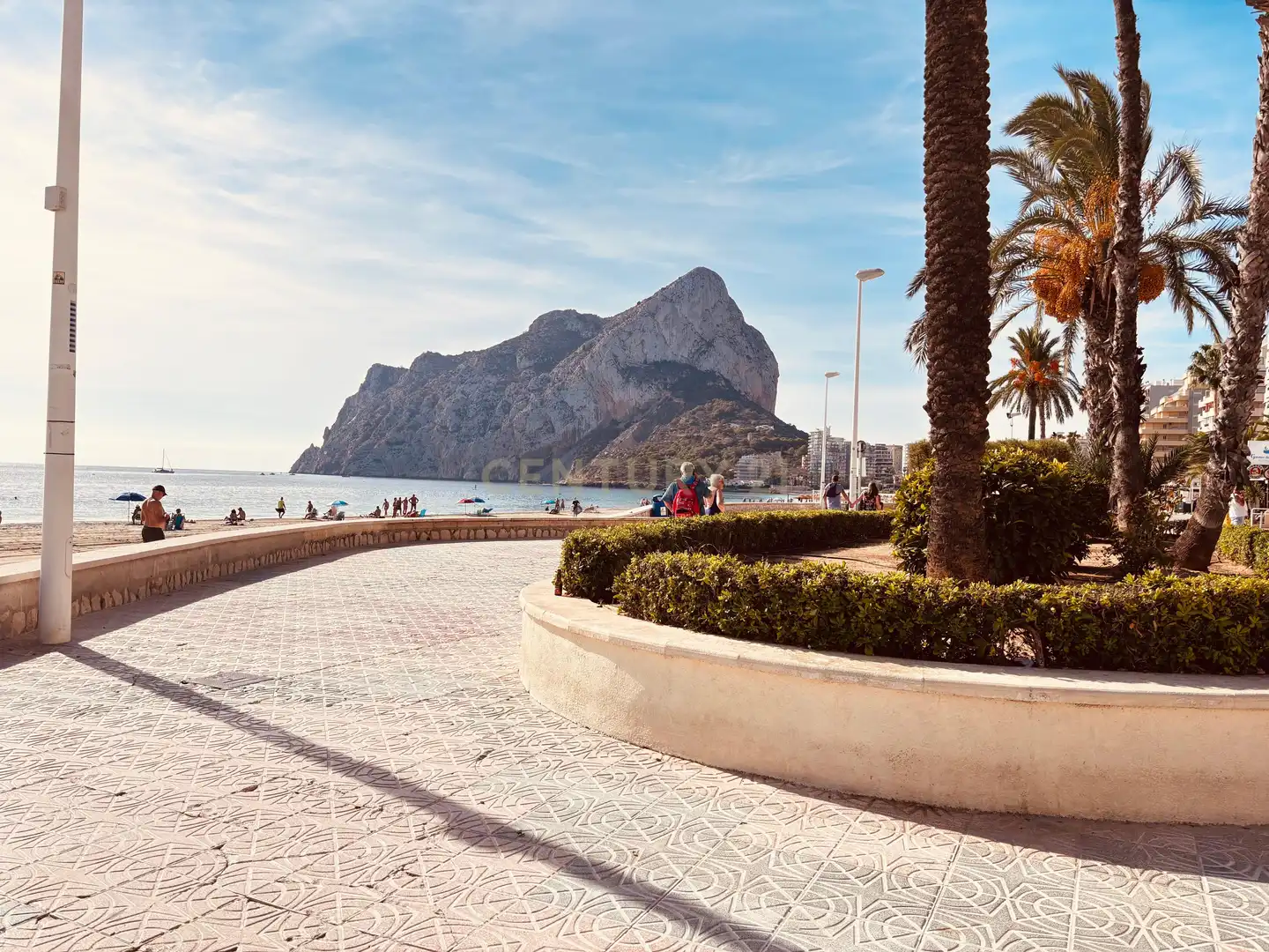 Vista exterior de Apartamento de alquiler en Calpe / Calp con Aire acondicionado, Lavadora y Microondas