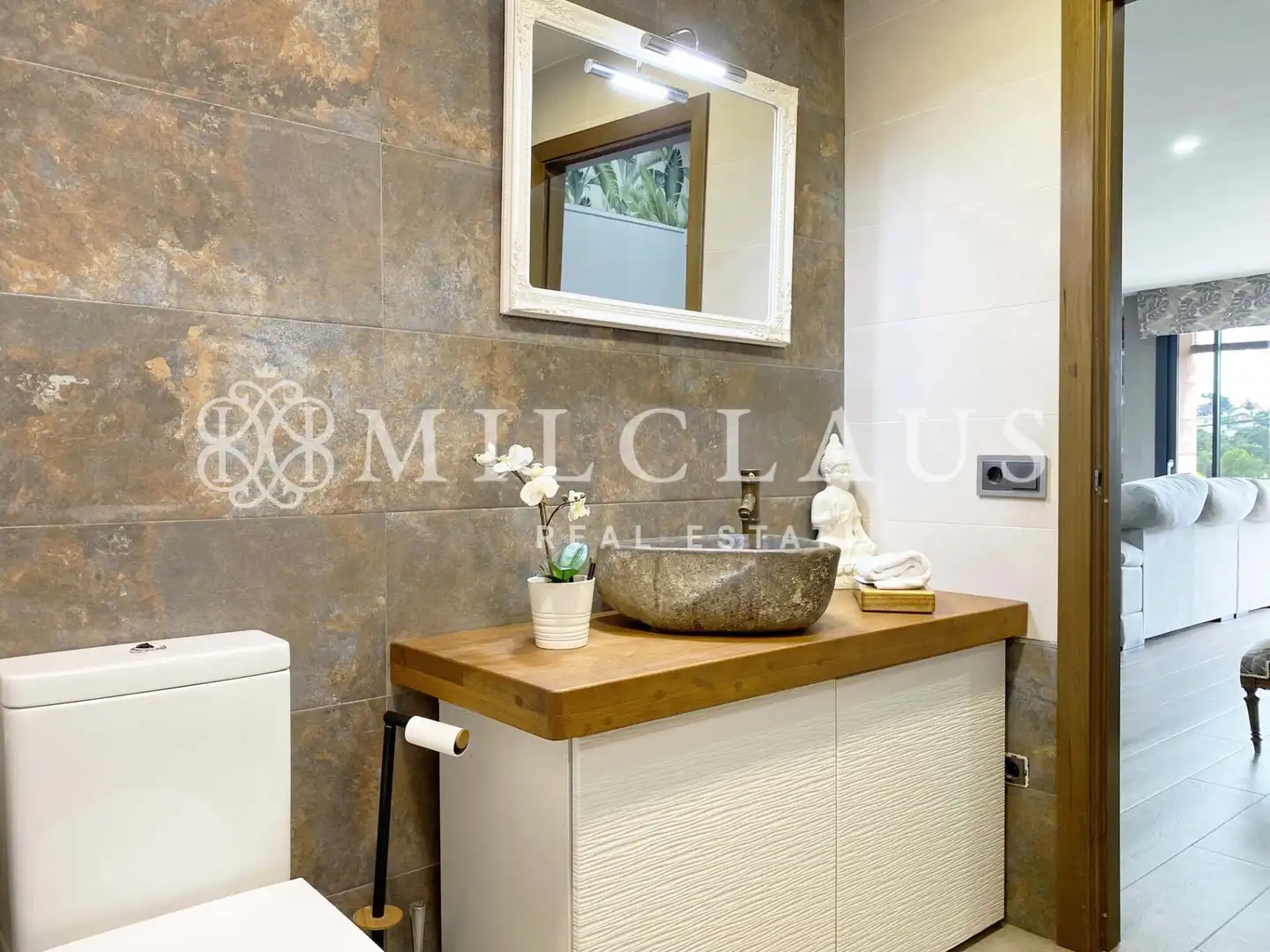 Badezimmer von Haus oder Chalet zum Verkauf in Lliçà d'Amunt mit Klimaanlage, Heizung und Privatgarten