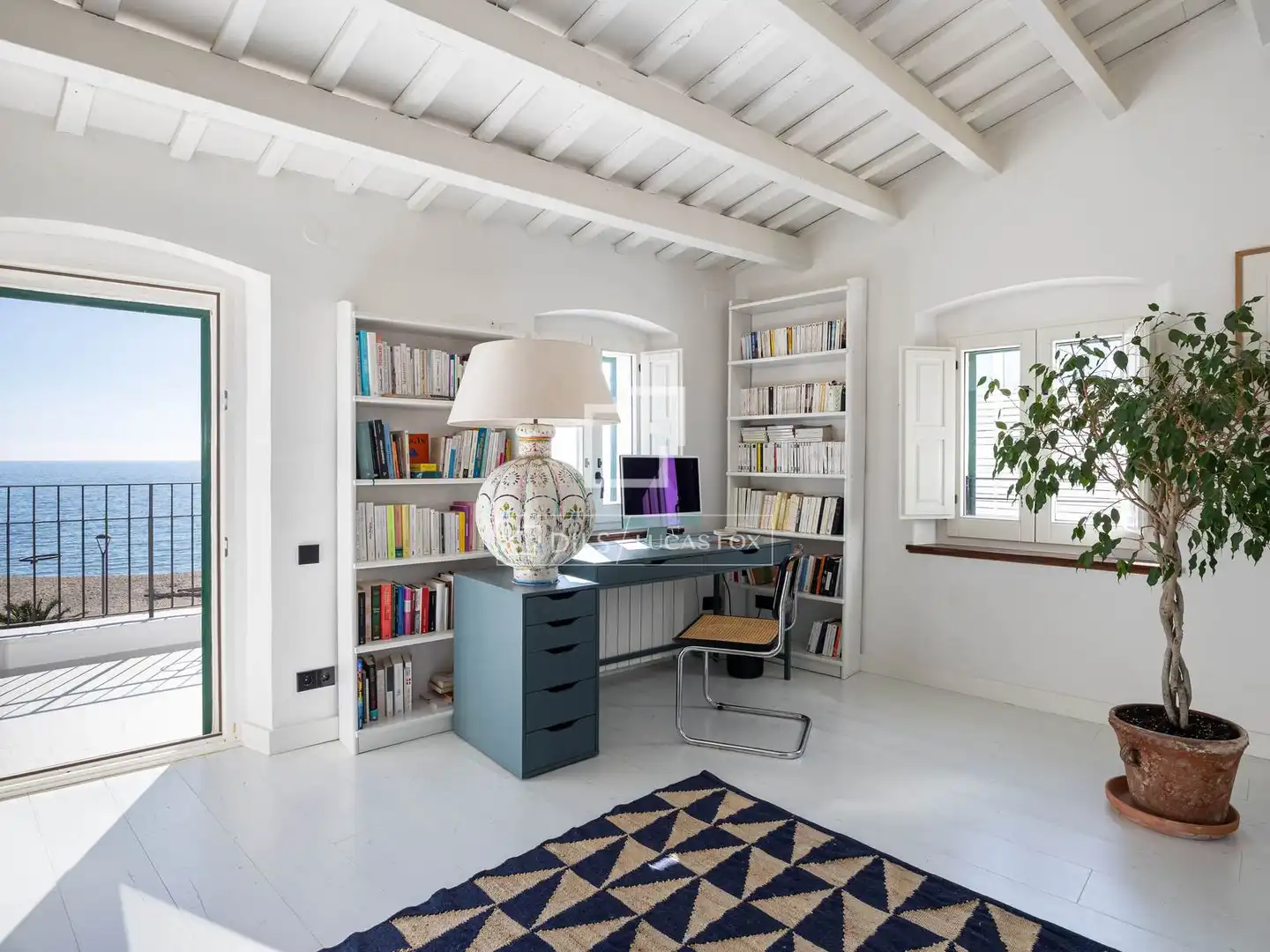 Sala de estar de Casa o chalet de alquiler en Caldes d'Estrac con Aire acondicionado, Calefacción y Jardín privado