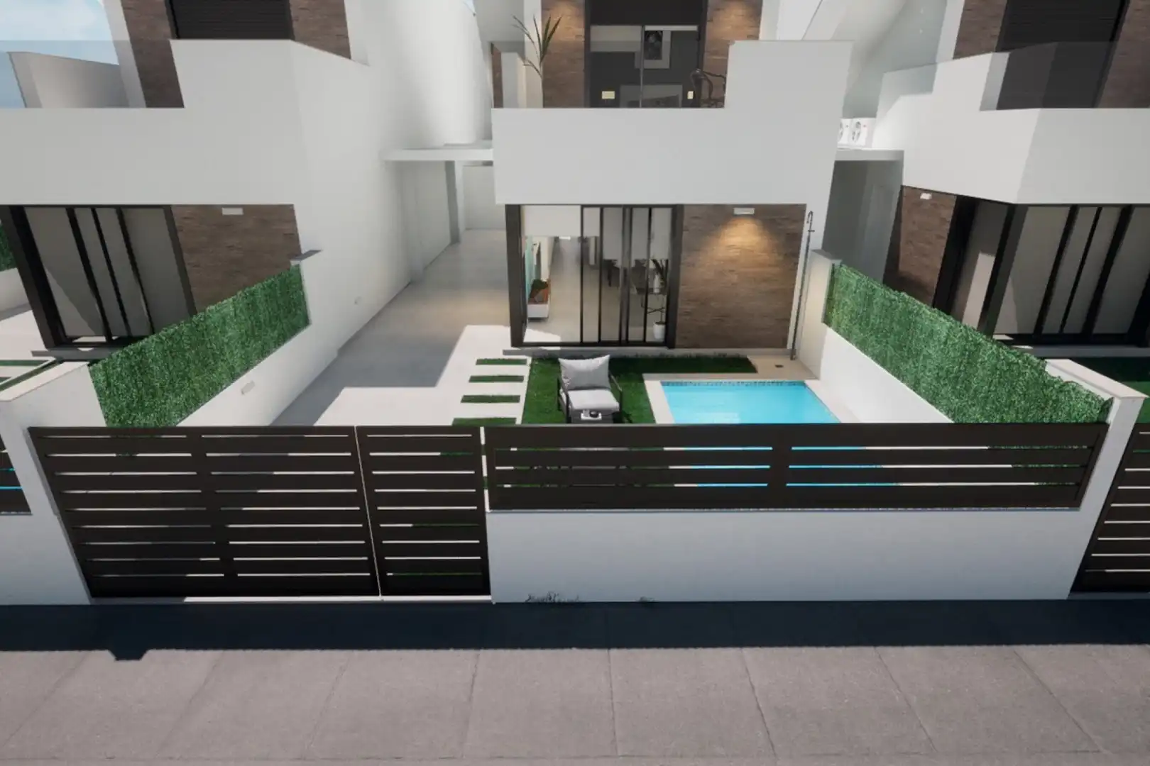 Piscina de Casa o xalet en venda en Los Alcázares amb Aire condicionat, Jardí privat i Terrassa