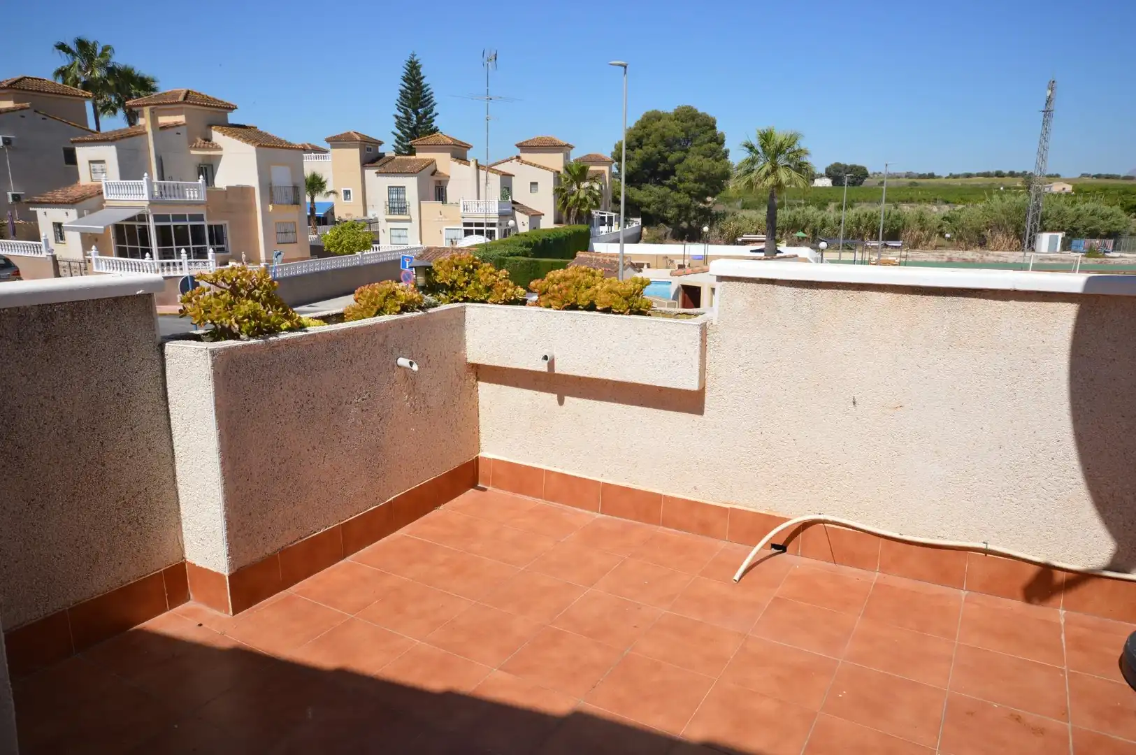 Terrasse von Maisonette zum Verkauf in Algorfa mit Klimaanlage, Heizung und Privatgarten