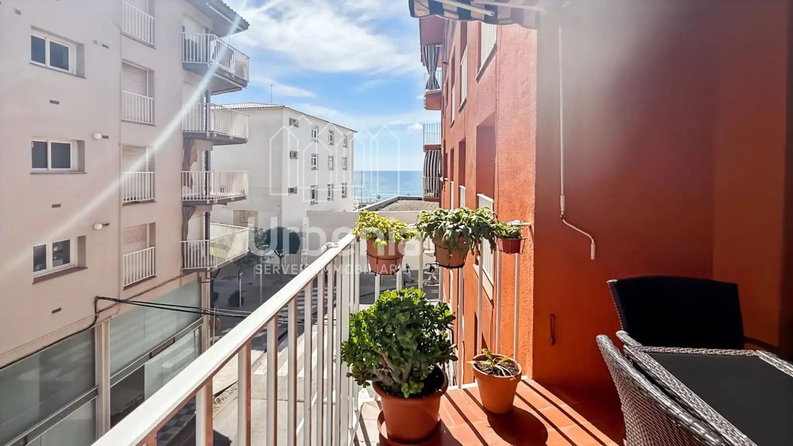 Terrasse von Wohnung zum Verkauf in Blanes mit Klimaanlage, Heizung und Terrasse