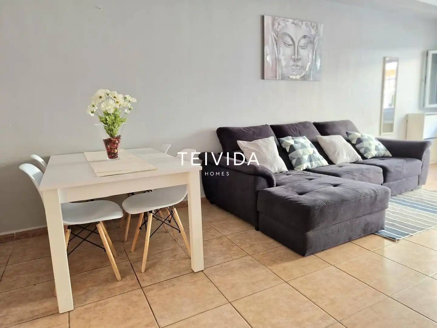 Sala de estar de Dúplex de alquiler en Granadilla de Abona con Terraza, Amueblado y Horno