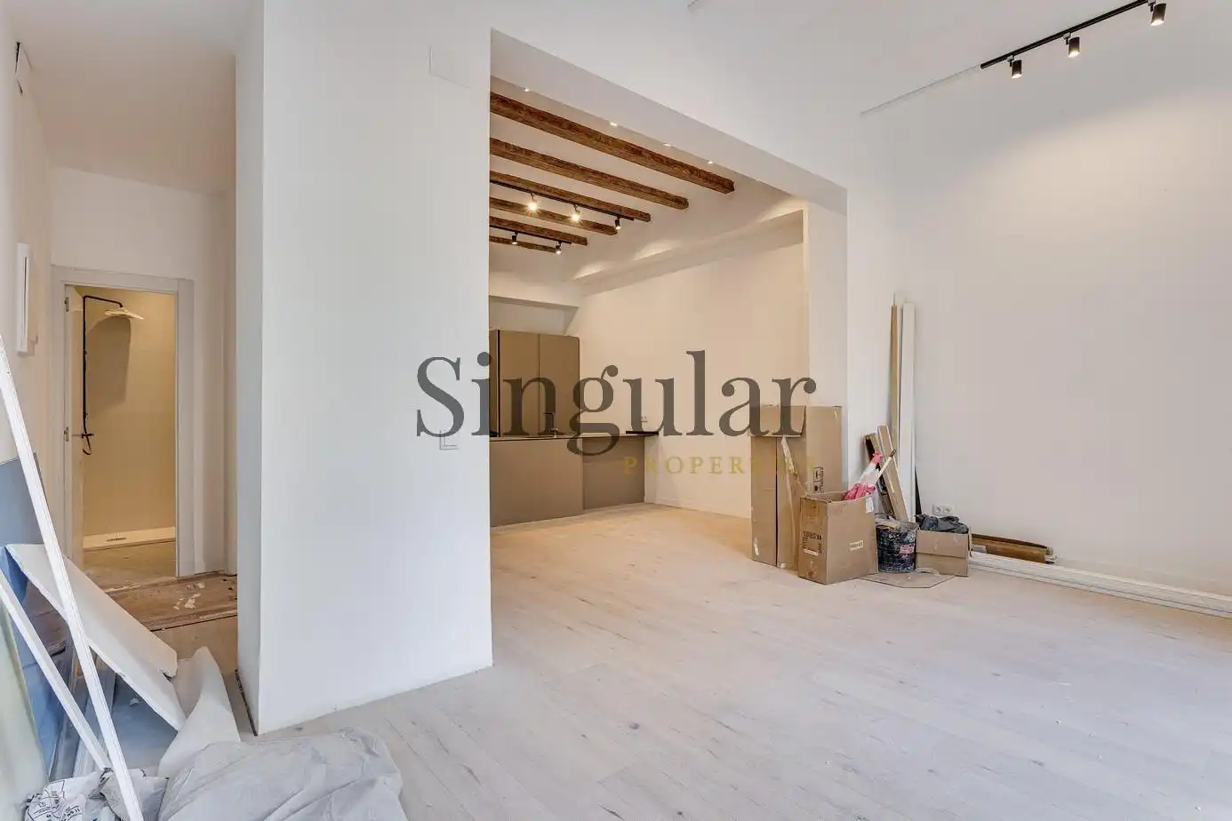 Sala d'estar de Dúplex en venda en Barcelona amb Aire condicionat, Calefacció i Jardí privat