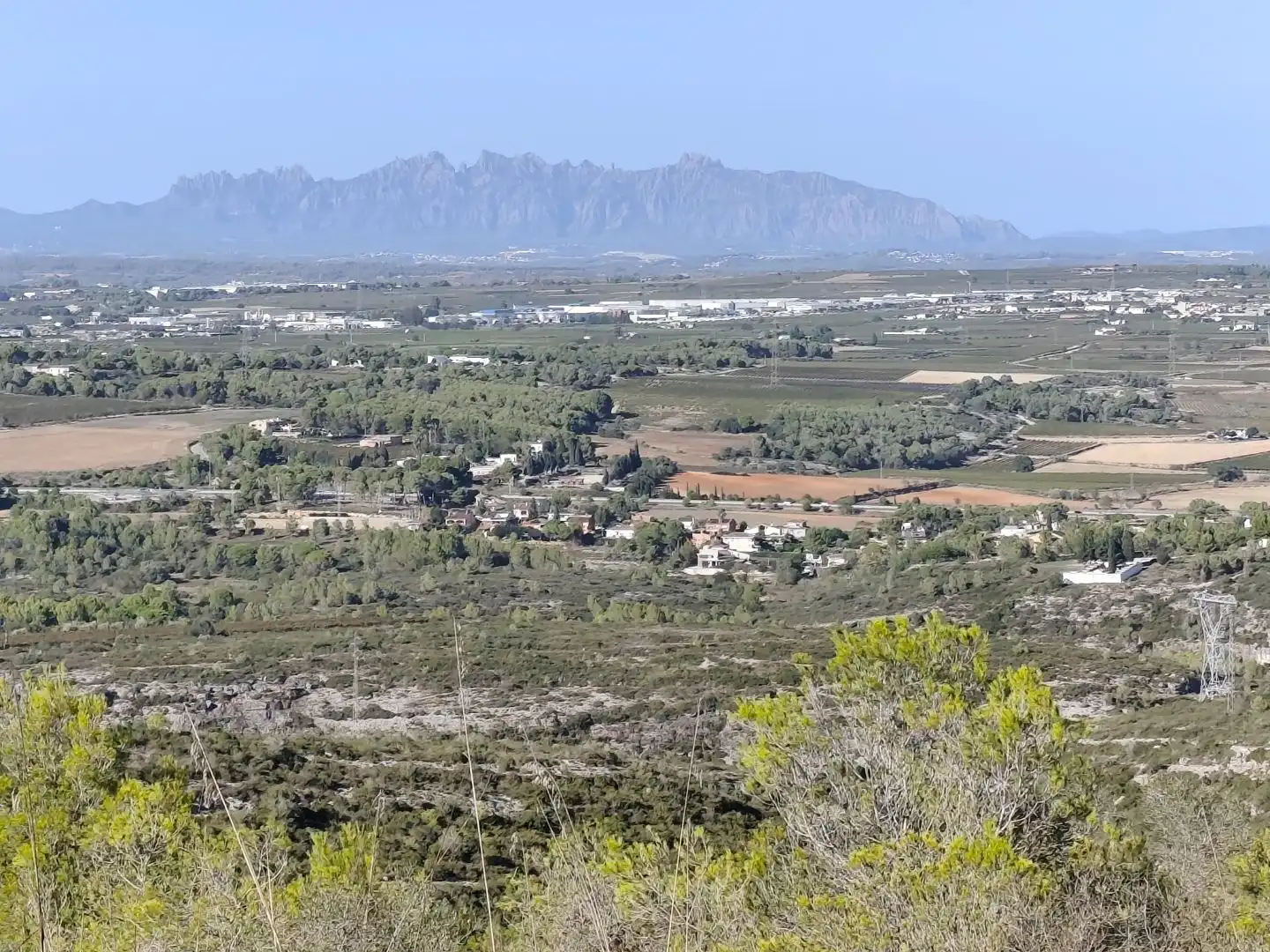 Vista exterior de Casa o chalet en venta en Olèrdola con Aire acondicionado, Terraza y Piscina