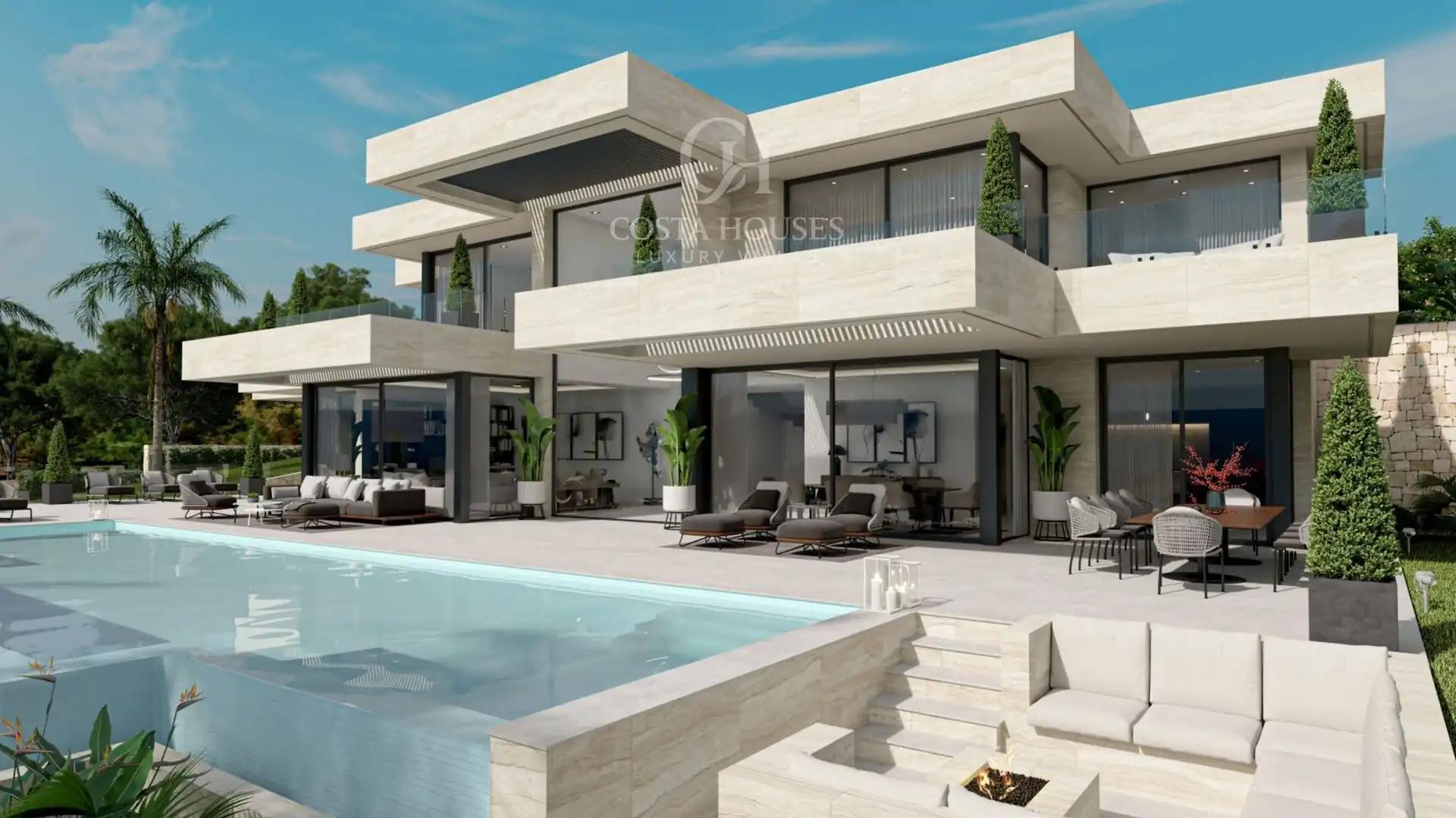 Vista exterior de Casa o chalet en venta en Jávea / Xàbia con Aire acondicionado, Jardín privado y Terraza