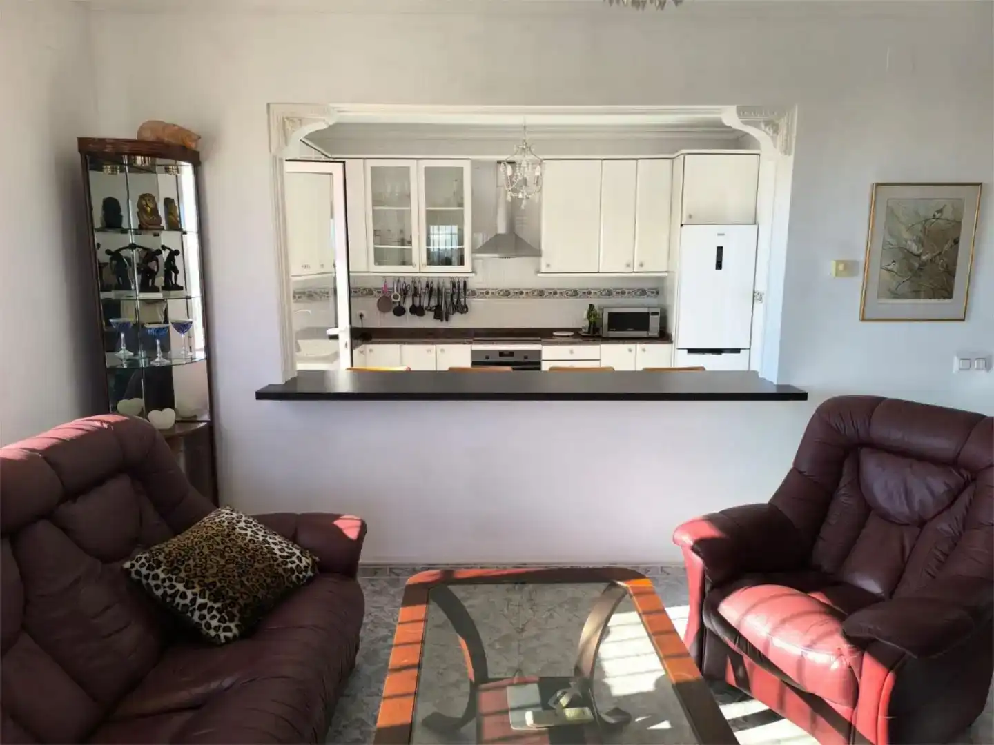 Kitchen of Flat for sale in Calpe / Calp  with Air Conditioner, Private garden and Swimming Pool