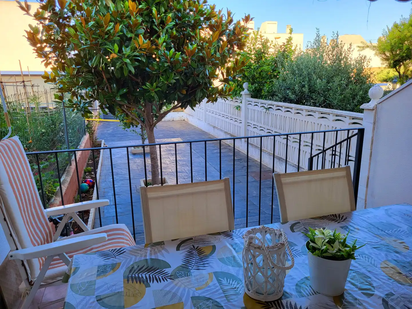 Terraza de Casa adosada en venta en Creixell con Aire acondicionado, Calefacción y Jardín privado