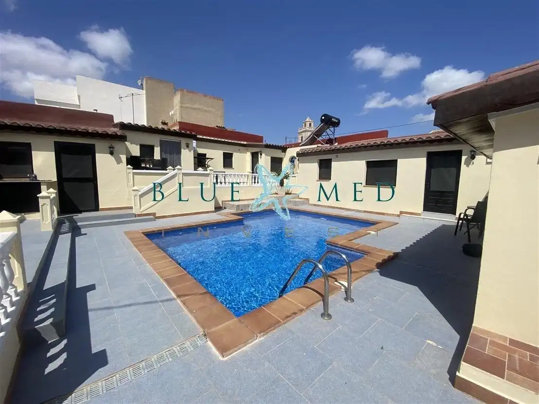 Piscina de Casa o chalet en venta en Fuente Álamo de Murcia con Aire acondicionado, Calefacción y Terraza