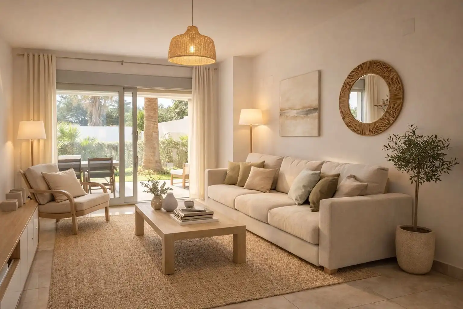Sala d'estar de Apartament en venda en Dénia amb Aire condicionat, Calefacció i Terrassa