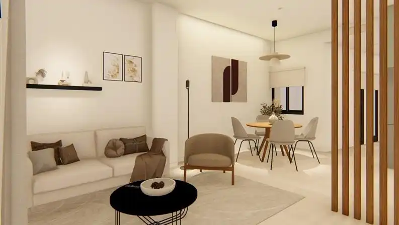 Sala d'estar de Apartament en venda en Murcia amb Aire condicionat, Calefacció i Terrassa
