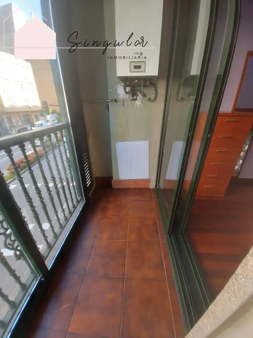 Terrasse von Wohnung zur Miete in Vigo  mit Heizung, Parkett und Terrasse