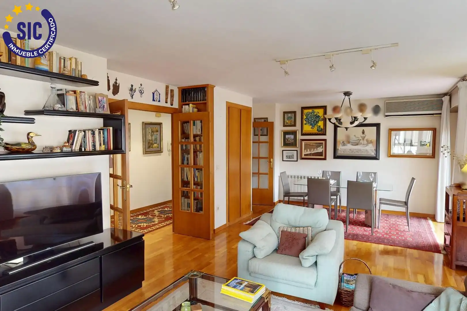 Sala de estar de Piso en venta en Castellón de la Plana / Castelló de la Plana con Aire acondicionado, Calefacción y Parquet
