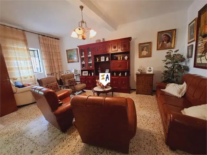 Sala d'estar de Casa adosada en venda en Canillas de Aceituno amb Terrassa i Traster