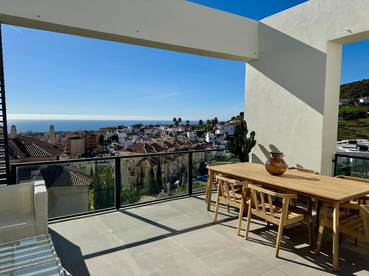 Terrassa de Casa adosada de lloguer en Mijas amb Aire condicionat, Calefacció i Terrassa