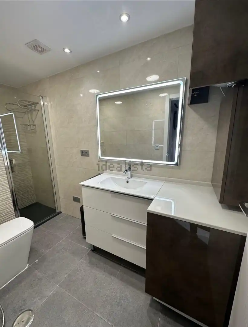 Bathroom of Flat for rent in Alicante / Alacant  with Air Conditioner, Heating and Furnished