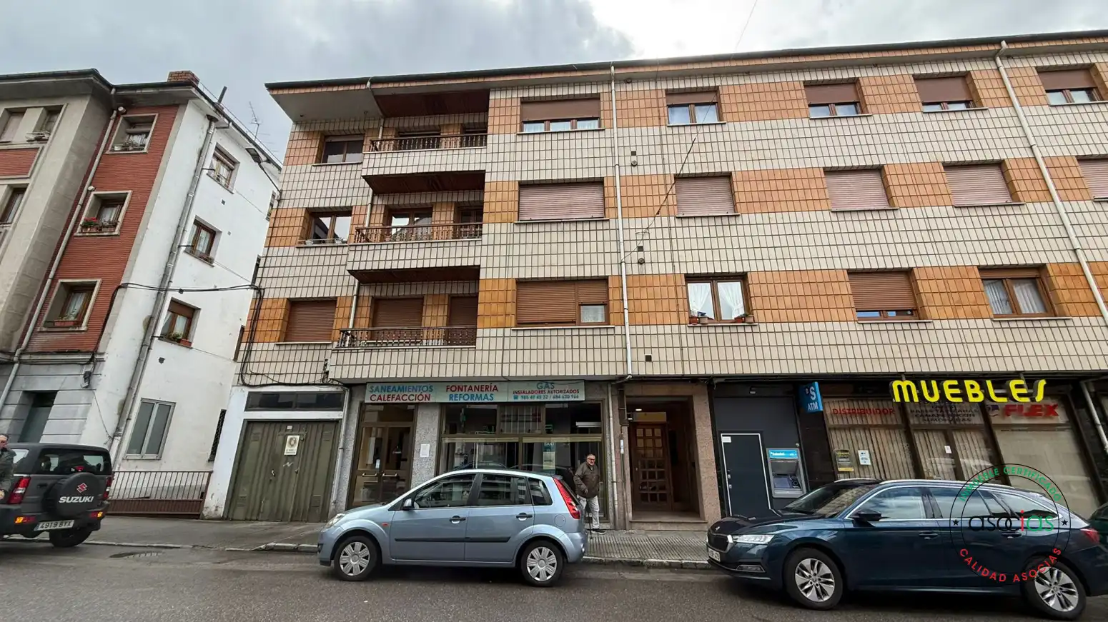 Exterior view of Flat for sale in Aller  with Heating, Parquet flooring and Storage room