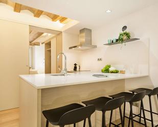 Kitchen of Study to share in  Barcelona Capital  with Air Conditioner and Terrace